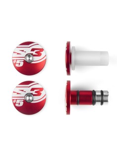 S3 End 5 Bar Ends Ø14mm Red
