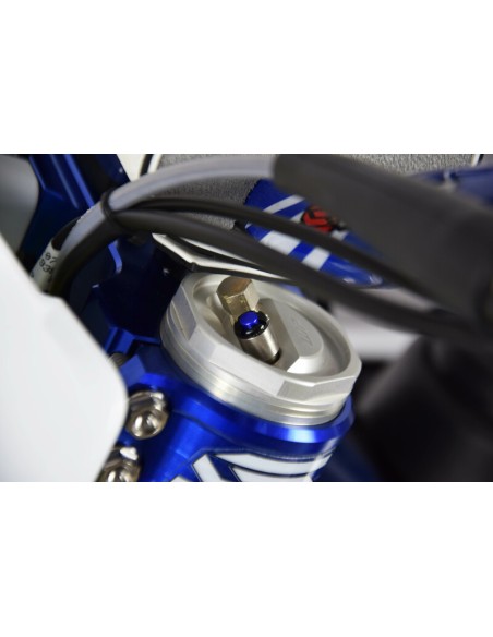 SCAR Fork Bleeder Valves Blue M4x0,7mm WP/Marzocchi/Öhlins Forks