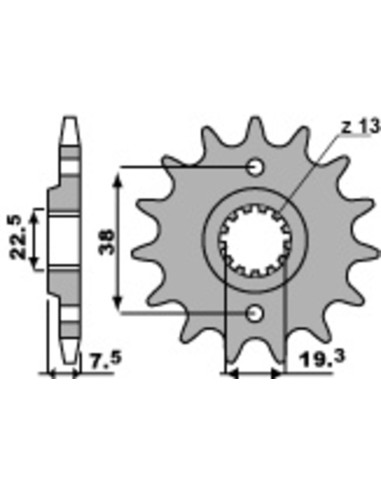 PBR Steel Standard Front Sprocket 2116 - 520