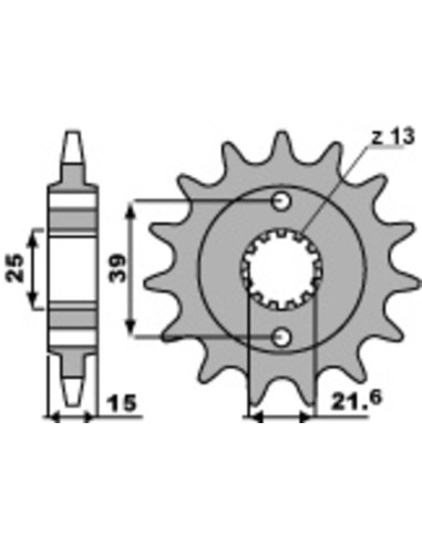 PBR Steel Standard Front Sprocket 2128 - 520