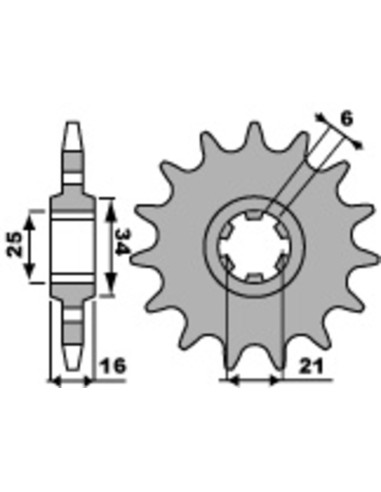 PBR Steel Standard Front Sprocket 2152 - 520