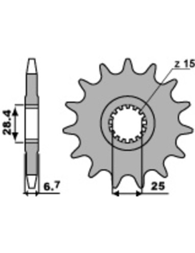 PBR Steel Standard Front Sprocket 2168 - 520