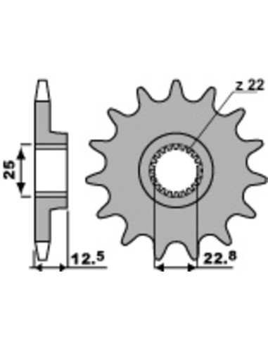 PBR Steel Standard Front Sprocket 2180 - 520