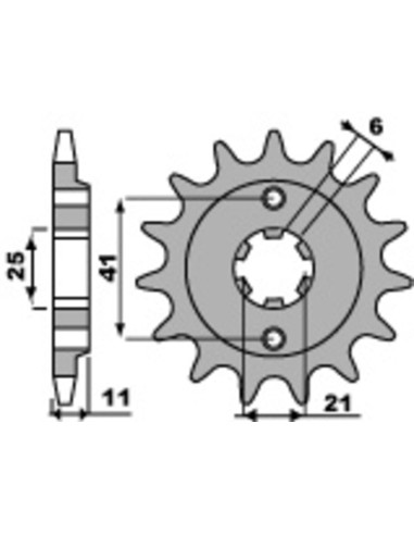 PBR Steel Standard Front Sprocket 283 - 520