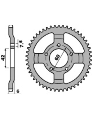 PBR Steel Standard Front Sprocket 393 - 520