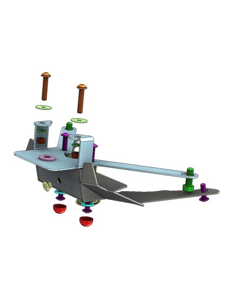 ACCESS DESIGN Suport plăcuță de înmatriculare „montat pe roți” Honda X-ADV negru