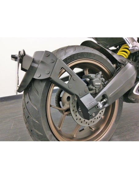 ACCESS DESIGN Suport plăcuță de înmatriculare „montat pe roți” Honda CB650R negru