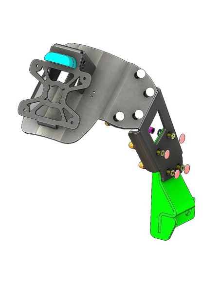 ACCESS DESIGN Suport plăcuță de înmatriculare „montat pe roți” Honda CB650R negru