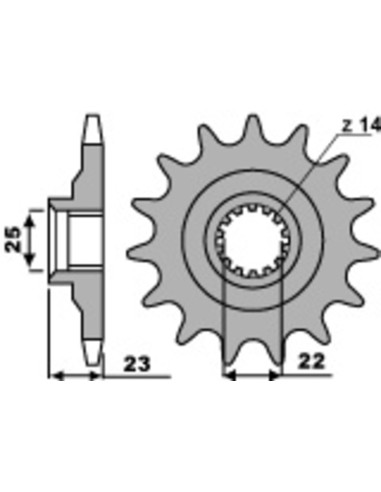 PBR Steel Standard Front Sprocket 548 - 520