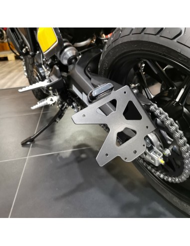 ACCESS DESIGN Suport lateral pentru plăcuță de înmatriculare Negru Ducati Scrambler 800