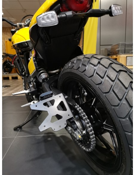 ACCESS DESIGN Suport lateral pentru plăcuță de înmatriculare Negru Ducati Scrambler 800