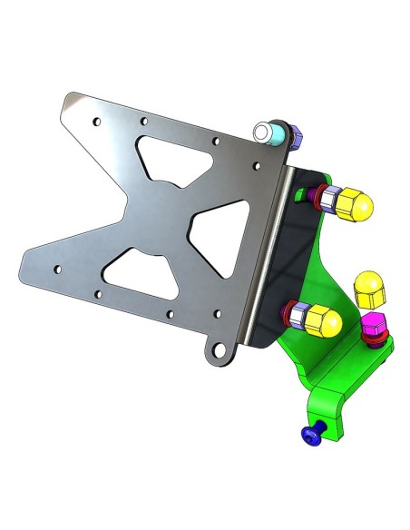 ACCESS DESIGN Suport lateral pentru plăcuță de înmatriculare Negru Ducati Scrambler 800