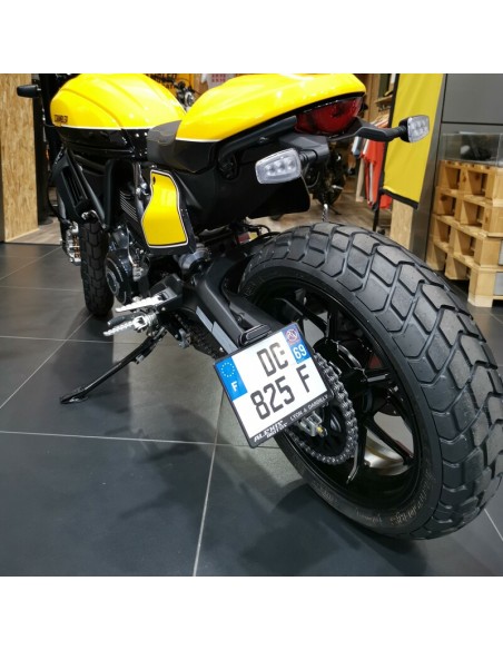 ACCESS DESIGN Suport lateral pentru plăcuță de înmatriculare Negru Ducati Scrambler 800