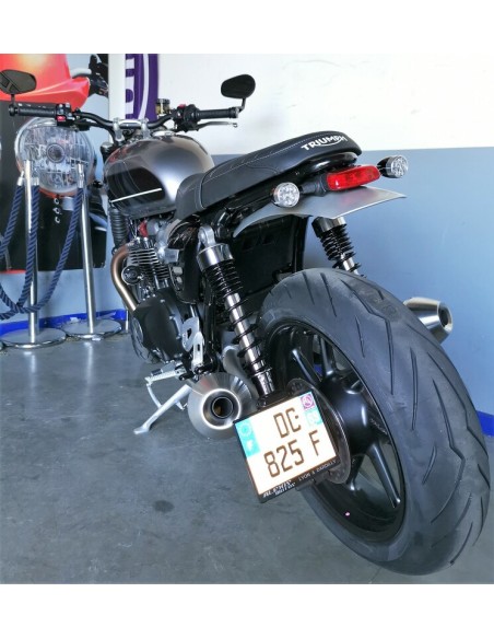 ACCESS DESIGN Side License Plate Holder Black Triumph