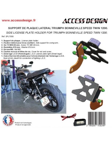 ACCESS DESIGN Side License Plate...