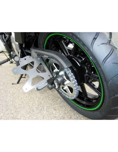 ACCESS DESIGN Suport lateral pentru plăcuță de înmatriculare Kawasaki Vulcan Black