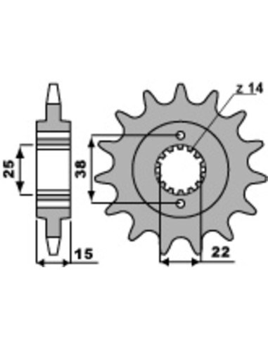 PBR Steel Standard Front Sprocket 7001 - 520