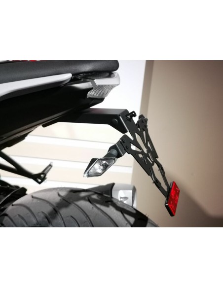 V PARTS License Plate Holder Black Yamaha MT-125