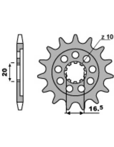 PBR Steel Standard Front Sprocket 2117 - 520