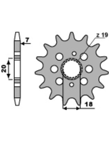 PBR Steel Self-Cleaning Front Sprocket 2158 - 428