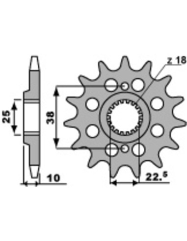 PBR Steel Standard Front Sprocket 2200 - 520