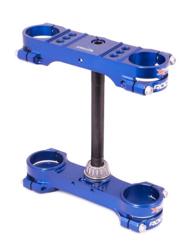 XTRIG ROCS Tech Triple Clamp Blue 22mm offset