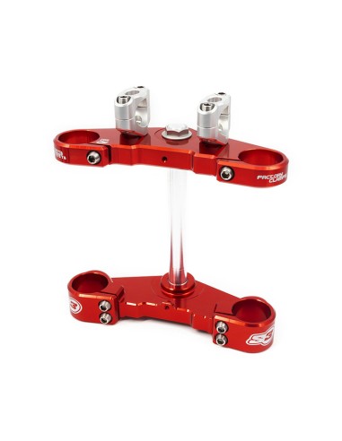 Furcă S3 Triple Clamp Ø39mm Red Beta Evo Tech