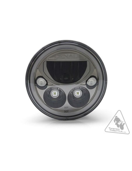 DENALI M7 LED Headlight Ø177mm Black Chrome