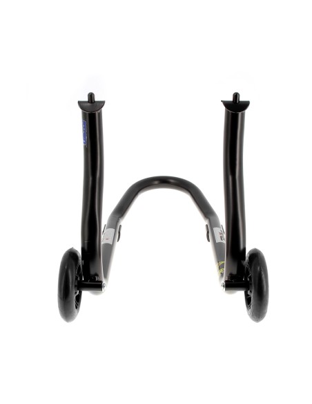 BIHR Home Track Fixed Front Paddock Stand Matt Black Black Wheels