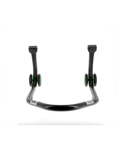 BIHR Home Track Paddock spate cu adaptoare „L” Matt Black Green Roți Black & Green