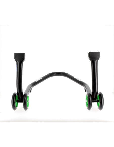 BIHR Home Track Paddock spate cu adaptoare „L” Matt Black Green Roți Black & Green