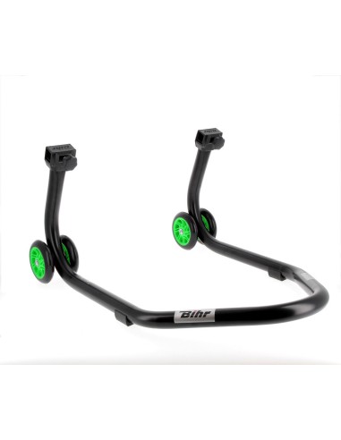 BIHR Home Track Paddock spate cu adaptoare „V” Matt Black Green Roți Black & Green