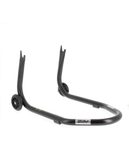 Suport de padock spate fix BIHR Home Track cu adaptoare „V” Roți negru negru mat