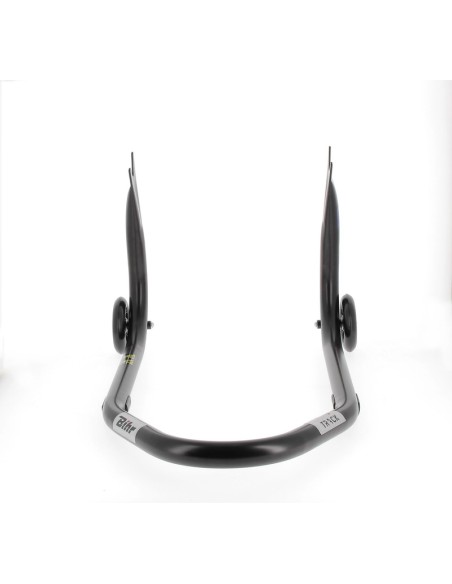 Suport de padock spate fix BIHR Home Track cu adaptoare „V” Roți negru negru mat