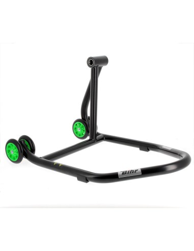 BIHR Home Track Right Stand Paddock cu un singur braț Negru Mat Verde Roți Negru și Verde