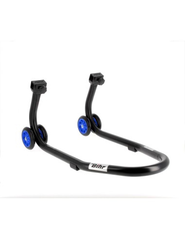 BIHR Home Track Suport față Matt Black Blue Roți Black & Blue
