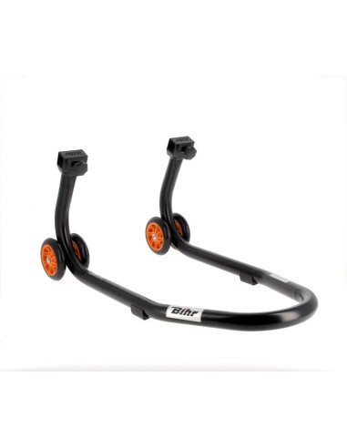 BIHR Home Track Front Stand Matt Black Orange Wheels