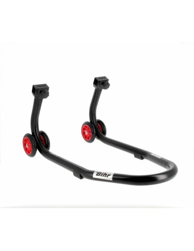 BIHR Home Track Front Stand Matt Black Red Wheels