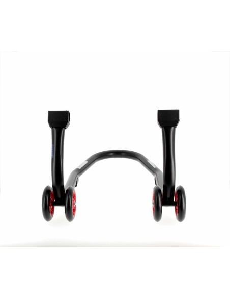 BIHR Home Track Front Stand Matt Black Red Wheels