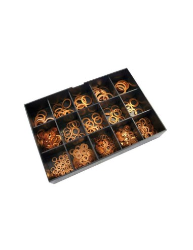 BIHR Copper Washers Set 400 pieces