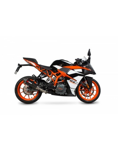 SCORPION Toba de eșapament paralelă Serket Carbon/Negru ABS Capăt KTM RC390