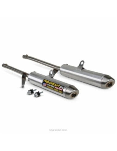 PRO C IRC UIT 304 Amortizor de zgomot aluminiu periat/oțel inoxidabil Capăt Honda TRX450 Sportrax