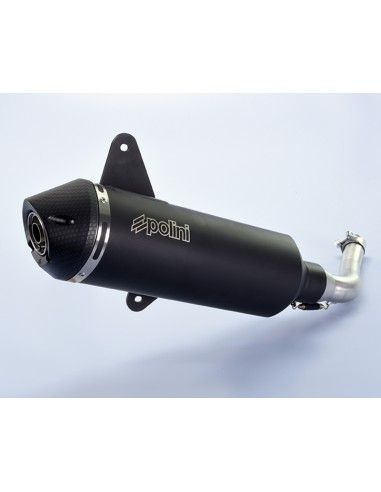 POLINI Full Exhaust System - Black Aluminium Vespa