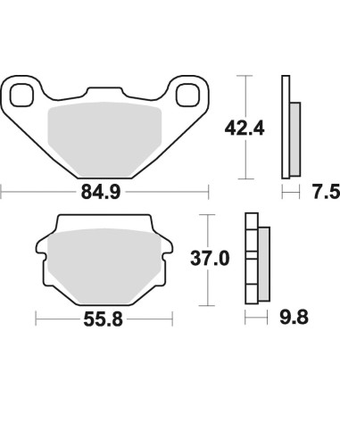 BRAKING Off-Road Sintered Metal Brake Pads - 669CM44