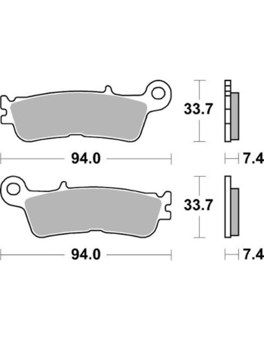 BRAKING Off-Road Sintered Metal Brake Pads - 995CM44