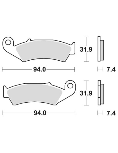 BRAKING Off-Road Sintered Metal Brake Pads - 700CM44