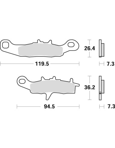 BRAKING Off-Road Sintered Metal Brake Pads - 812CM44