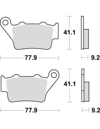 BRAKING Off-Road Sintered Metal Brake Pads - 773CM44