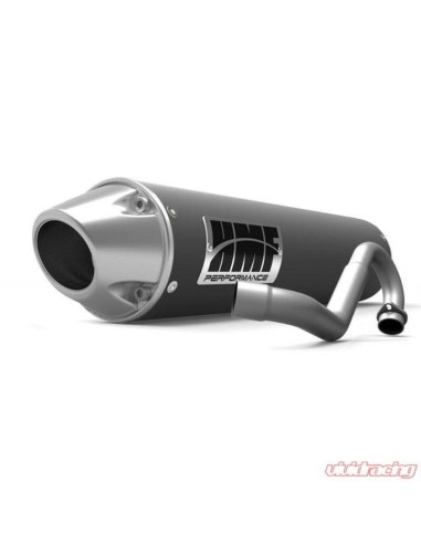 HMF Dual Performance Series Full Exhaust System - Gun Metal/ Euro Steel Polaris RZR