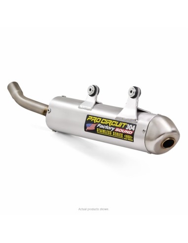 PRO CIRCUIT 304 Muffler Brushed Aluminum/Stainless Steel End Cap Gas Gas EC2500/300